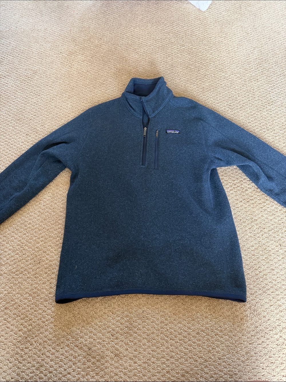 Patagonia Men’s Navy Quarter-Zip Fleece Pullover